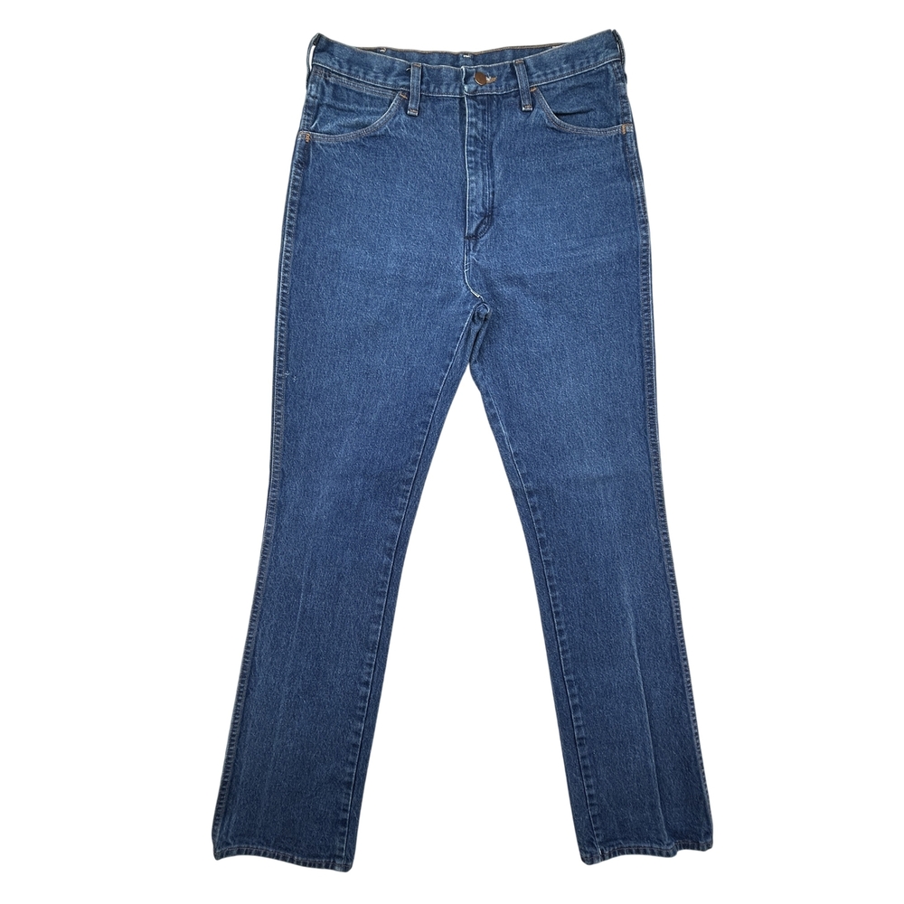Vintage Wrangler Jeans Mens 32x36 Blue Denim Straight Leg Made in USA 90s